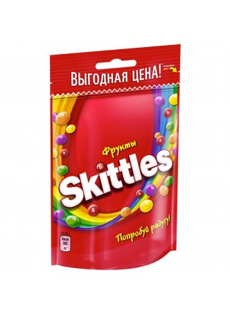 Драже Skittles® в сах.глазури с фруктовым вкусом 100гр шт х20, Россия (КОД 35447) (+18°С) оптом