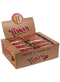 Печенье сахарное Twix® с карамелью в молочн шоколаде 40х55гр упак х 6 Россия (КОД 35681) (+18°С)