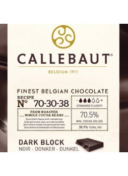 Шоколад Темный горький 70,5% блок 5кг х5 пакет Callebaut 70-30-38NV-132 Бельгия (КОД 12294) (+18°С)