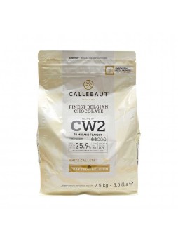 Шоколад Белый 25,9% таблетки 2,5кг х8 пакет Callebaut CW2-RT-U71 Бельгия (КОД 12300) (+18°С)