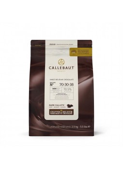 Шоколад Темный гор. 70,5% табл. 2,5кг х8 пакет Callebaut 70-30-38-RT-U71 Бельгия (КОД 13045) (+18°С)