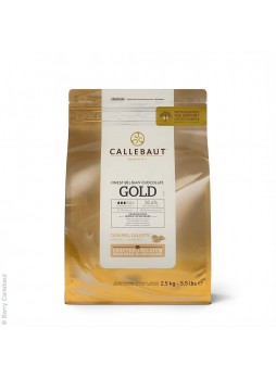 Шоколад белый с карамелью 37,1% таблетки 4*2.5кг Callebaut (CHK-R30GOLD-2B-U75) (КОД 14854) (+18°С)
