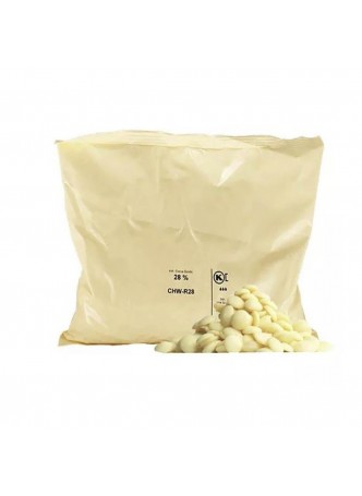 Шоколад Белый 28% таблетки 2,5кг х8 пакет Sicao CHW-R28-557 Бельгия (КОД 15097) (+18°С) оптом