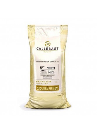 Шоколад белый 33,1% таблетки, Velvet 2х10кг, Callebaut  (CHW-R2241NV-554) (КОД 15953) (+18°С)