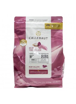 Шоколад Ruby 47,3% таблетки 2,5кг х4 Callebaut CHR-R35RB1-E4-U70 Бельгия (КОД 24249) (+18°С)