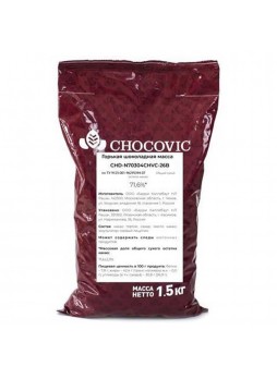 Шоколад горький 70% таблетки 1,5кгх10шт пакет Chocovic CHD-N70304CHVC-26B Россия (КОД 37085) (+18°С)
