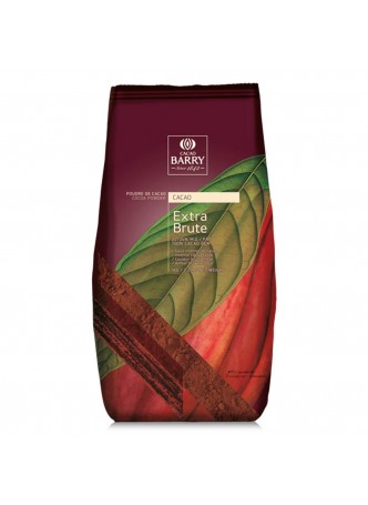 Какао порошок темно-красный 100%Extra Brute 1кг Cacao Barry DCP-22SP-RT-760Франция(КОД 49241)(+18°С)