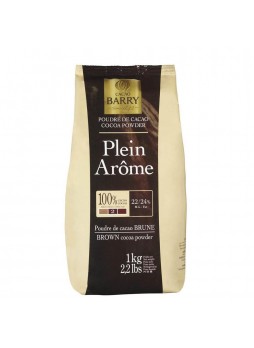Какао порошок коричневый 100% 1кгх6 флоу-пак Cacao Barry DCP-22GT-BY-760 Франция (КОД 93525) (+18°С)