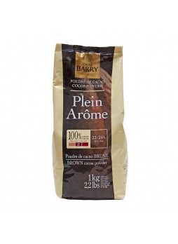 Какао порошок коричневый 100% 1кгх6 флоу-пак Cacao Barry DCP-22GT-BY-760 Франция (КОД 93525) (+18°С)