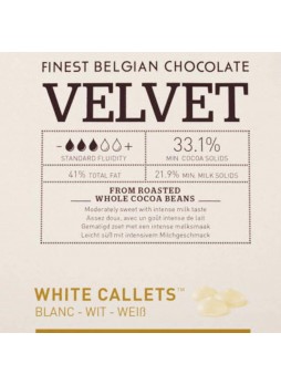 Шоколад Белый Velvet 32% таблетки 2,5кг х8 пакет Callebaut W3-RT-U71 Бельгия (КОД 98993) (+18°С)