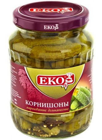 Корнишончики ЕКО маринов. деликат. (1-4 см), 370 гр. оптом