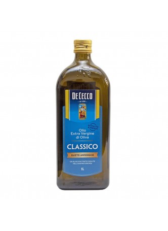 Масло оливковое Extra Virgin Classico 1л х12 ст/б De Cecco Италия (КОД 47845) (+18°С) оптом