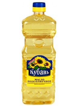 Масло Подсолнечное рафинированное "Кубань" 0,71л. оптом