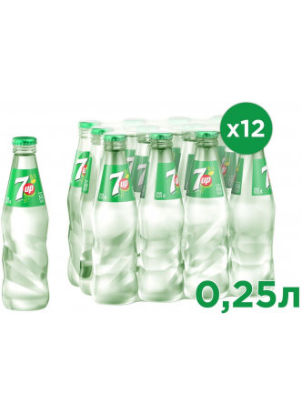 Напиток газированный 7-UP стекло, 0,25л оптом