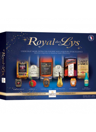 Конфеты Royal des Lys шоколадные с ликерами ассорти, 250г оптом