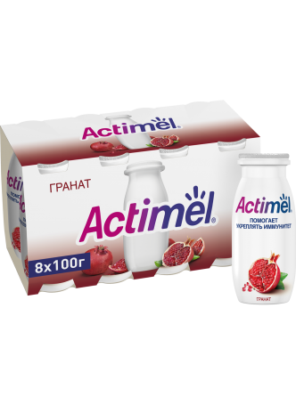 Кисломолочный продукт Actimel Гранатовый 2,5% 100г оптом