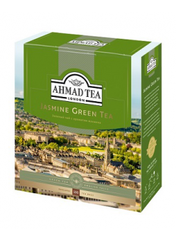 AHMAD TEA Чай зеленый байховый мелкий с жасмином Jasmine Green Tea 100 пак.