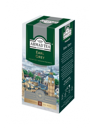 AHMAD TEA Чай черный с ароматом бергамота Earl Grey 25 пак. оптом