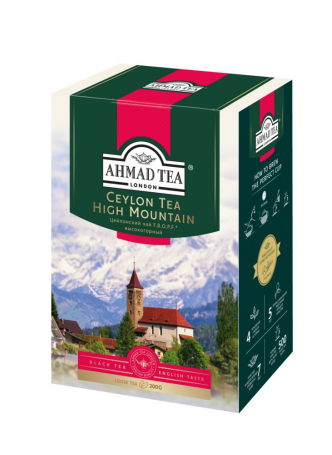 AHMAD TEA Чай черный листовой Ceylon high mountain 200г