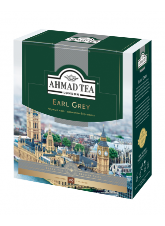 AHMAD TEA Чай черный с бергамотом Earl Grey, 100*2г оптом