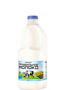 Молоко ПРАВИЛЬНОЕ МОЛОКО Organic пастеризованное 1,5%, 2л БЗМЖ