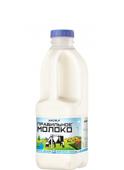 Молоко ПРАВИЛЬНОЕ МОЛОКО пастеризованное 1,5%, 0,9 л БЗМЖ