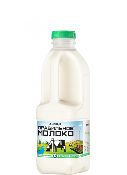 Молоко ПРАВИЛЬНОЕ МОЛОКО 2,5% пастеризованное, 0,9л БЗМЖ