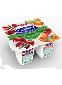 Продукт Alpenland йогуртный Вишня нектарин дикий апельсин 0.3% 95 г