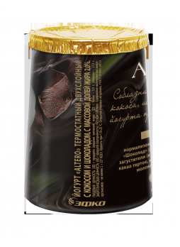 Йогурт Altero термостатный двухслойный с кокосом и шоколадом, 150 г