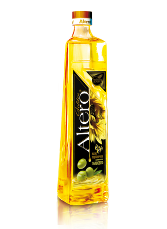 Масло подсолнечное Altero Golden с добавлением оливкового, 810мл оптом
