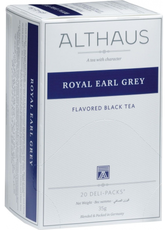 Чай Althaus Royal Earl Grey ароматизированный в пакетиках, 20*1,75г оптом