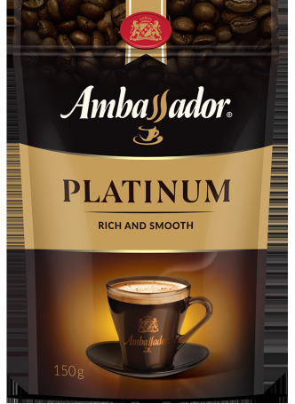 Кофе растворимый AMBASSADOR Platinum, 150г