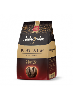 Ambassador Кофе зерновой натуральный жареный Platinum 1кг