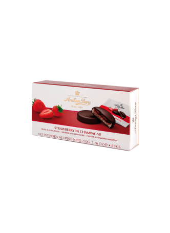 Шоколадные конфеты ANTHON BERG Strawberry in Champagne, 220 г