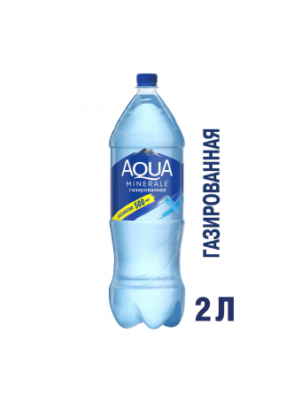Питьевая вода AQUA MINERALE газированная, 2л оптом