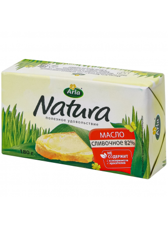 Масло NATURA Arla 82%, 180г БЗМЖ