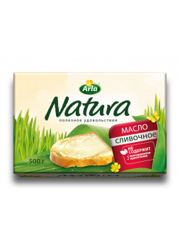 Масло сливочное NATURA 82%, 500г