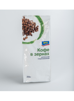 Кофе ARO в зернах натуральный жареный Арабика, 3х250г