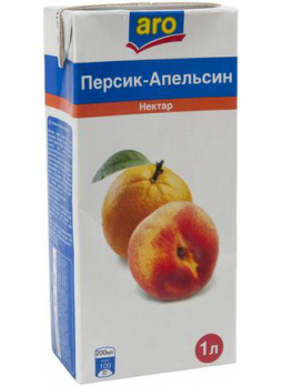 Нектар ARO Персик-Апельсин, 1 л