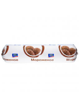 Мороженое ARO пломбир Шоколад СЗМЖ полено, 1 кг
