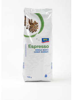 ARO Кофе в зернах натуральный жареный 100% Робуста 1кг
