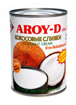 Крем кокосовый для готовки Aroy-D 85%, 560мл