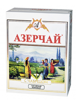 Азерчай Чай черный листовой с чабрецом 100г