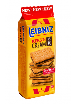 Печенье-сэндвич Bahlsen Leibniz Keks'n Cream с шоколадом, 190г