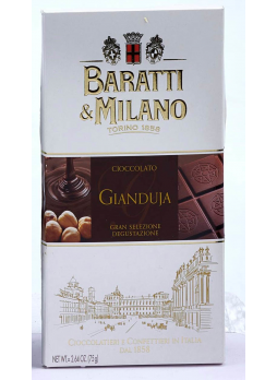 Шоколад Baratti & Milano Giandujia молочный, 75г