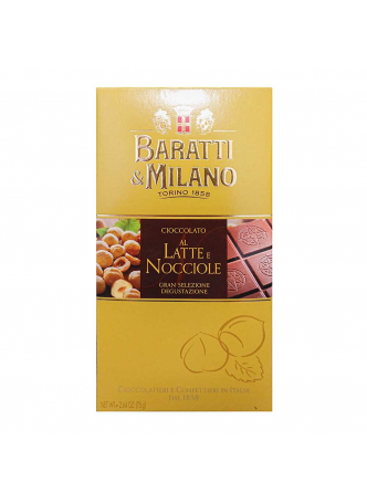 Молочный шоколад BARATTI с нугой, 75г