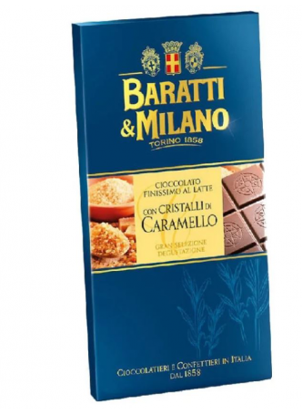 Шоколад BARATTI E MILANO Caramello молочный, 75 г оптом