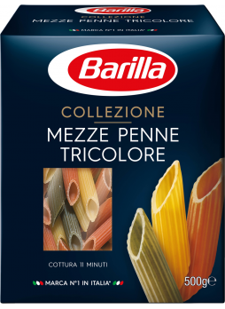 Макаронные изделия Barilla Mezze Penne Tricolore перышки трехцветные 500г