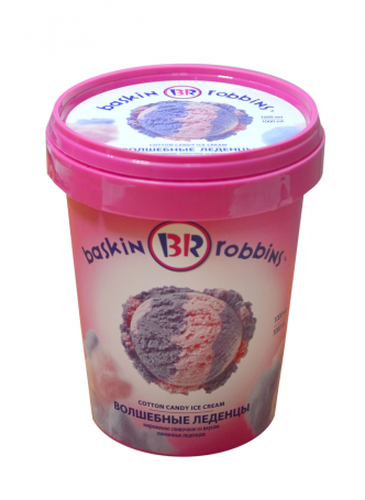 Мороженое BASKIN ROBBINS Волшебные леденцы БЗМЖ, 600 г оптом