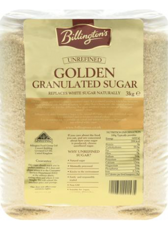 Billington\'s Сахар тростниковый нерафинированный Golden Granulated 3кг оптом